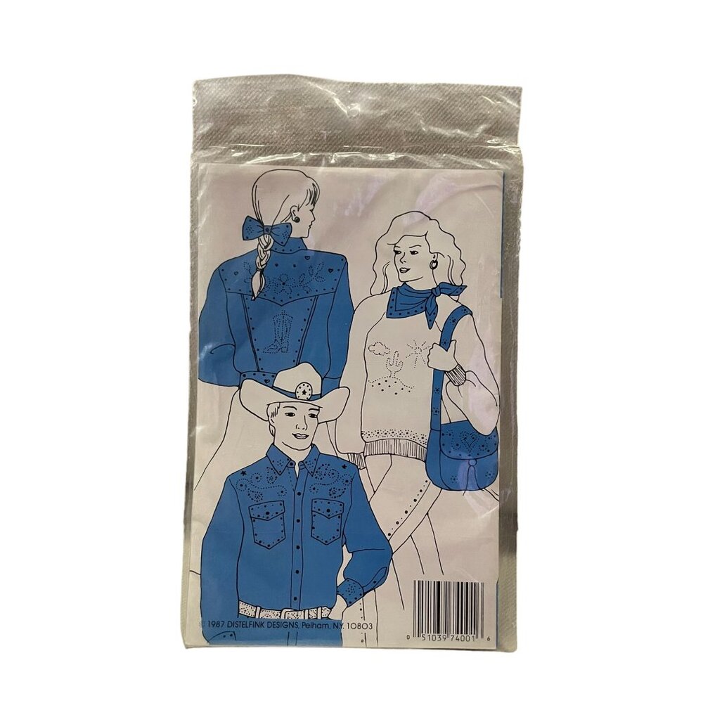 Western Wear Vintage 1987 BeDazzler 24 Hot-Iron Transfer NEW Old Stock Sealed - Picture 4 of 6